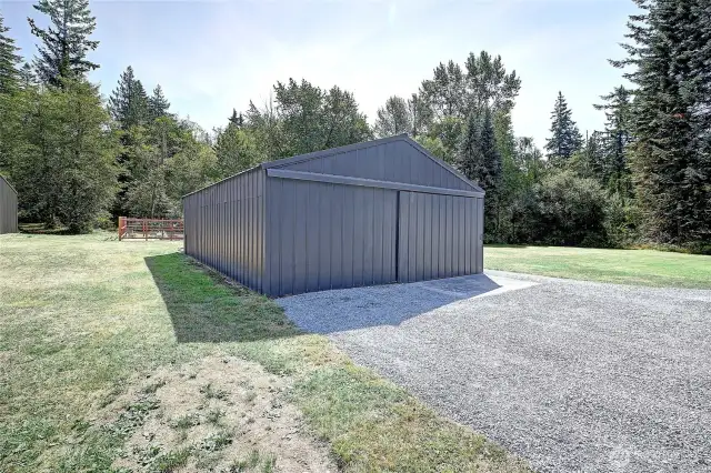 Detached shop/garage is 24x36.