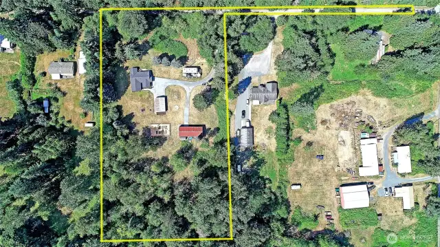 Estimated property lines.
