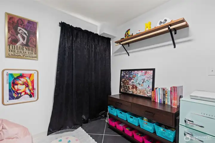 3rd bedroom on lower level - currently being used as an office.