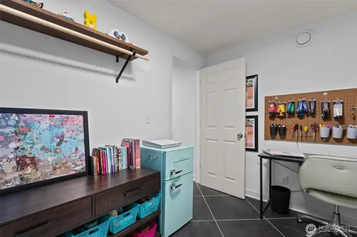 3rd bedroom on lower level - currently being used as an office.