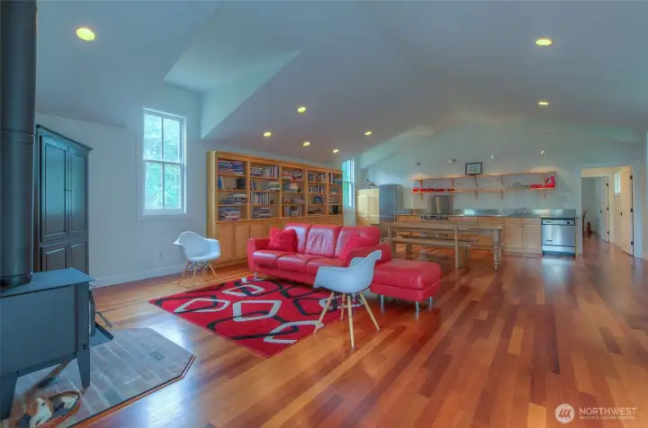 Cozy guest house living room is beautifully finished!