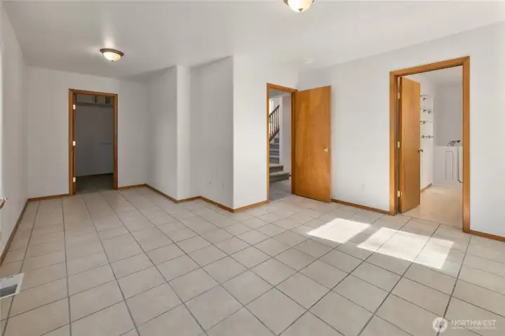 Primary bedroom on the main floor.
