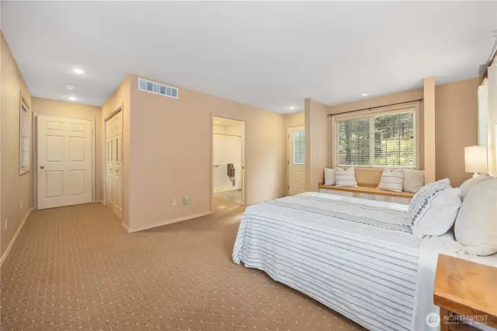 Ensuite bedroom with walk-in shower