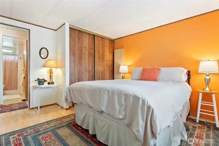 Bedroom #2- spacious, comfortable and next to guest bathroom.