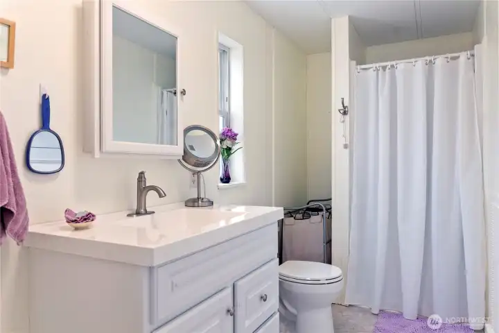 Primary 3/4 bathroom.