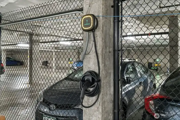 EV Charging in the private garage.
