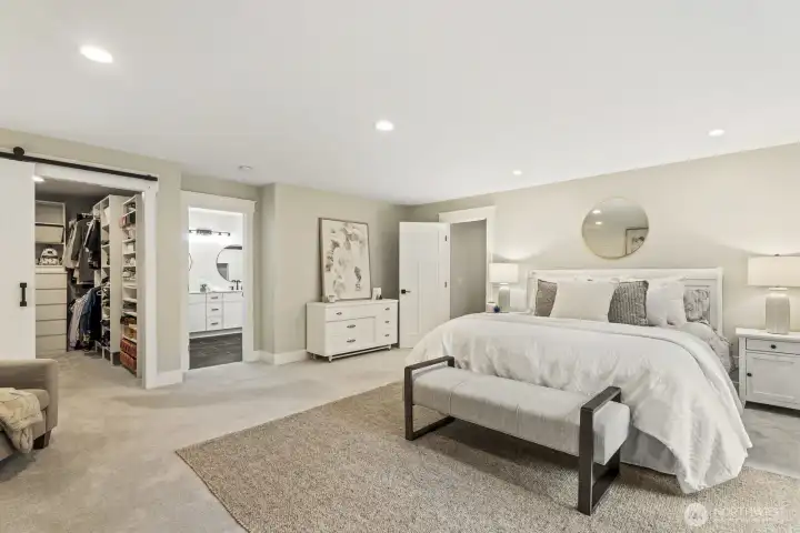 Another view of the primary bedroom