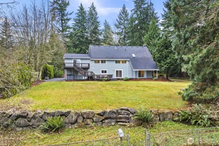 Large flat and usable neary one acre lot