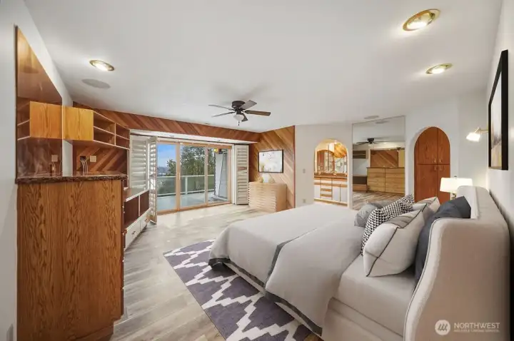 Primary Bedroom Staged