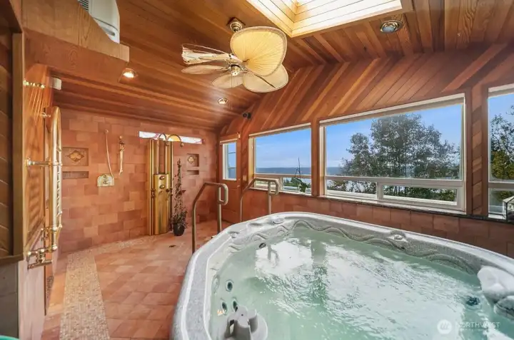 Hot tub & shower
