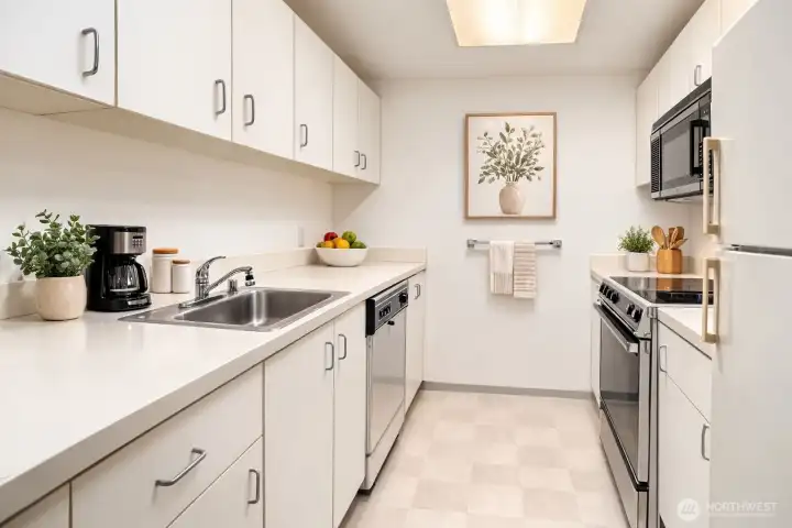 Kitchen Virtually Staged