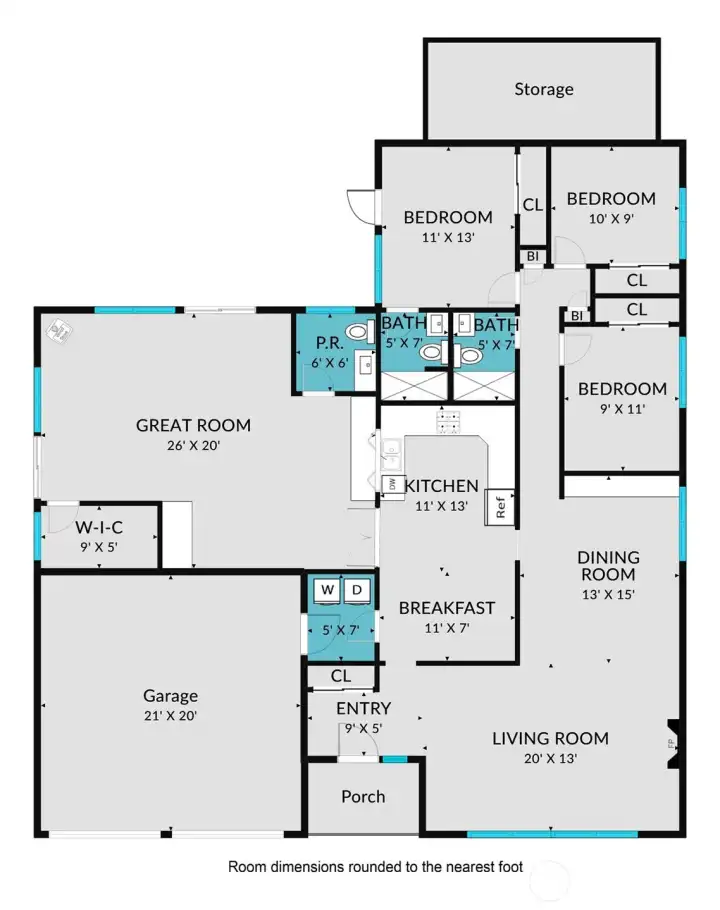 Single level homes are so easy to live in. Welcome home!