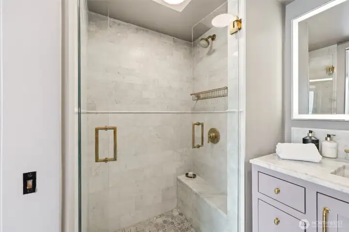 Primary suite shower.