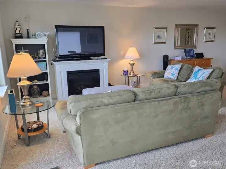 Cozy electric fireplace