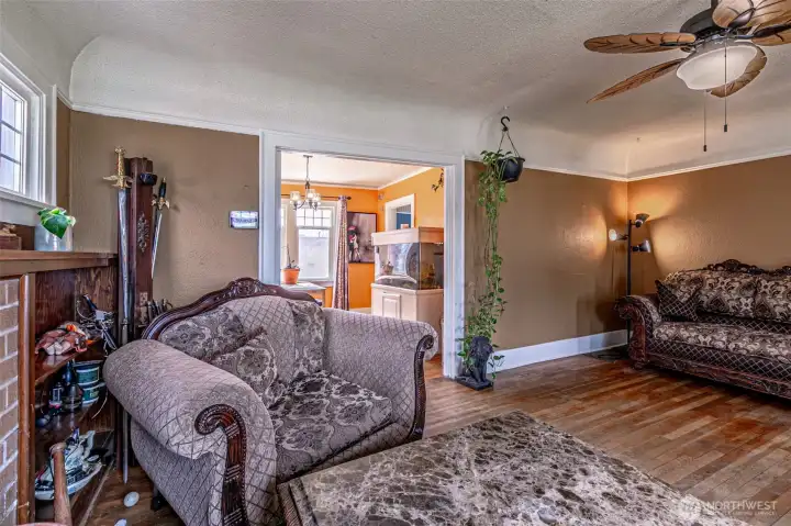 Living room leading to Dining room