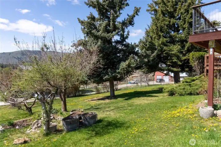 Lawn irrigation system updated in 2024 with new timer box and all new sprinklers.