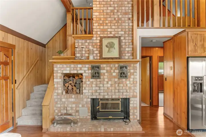 Fireplace vents with custom fish motif metalwork by Barry Stromberg