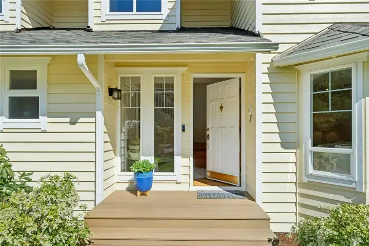 Large and deep front entry leaves plenty of room for a bench or shoe rack
