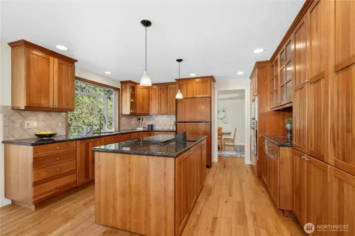 That island is the real MVP — breakfast bar, homework station, party central, all in one