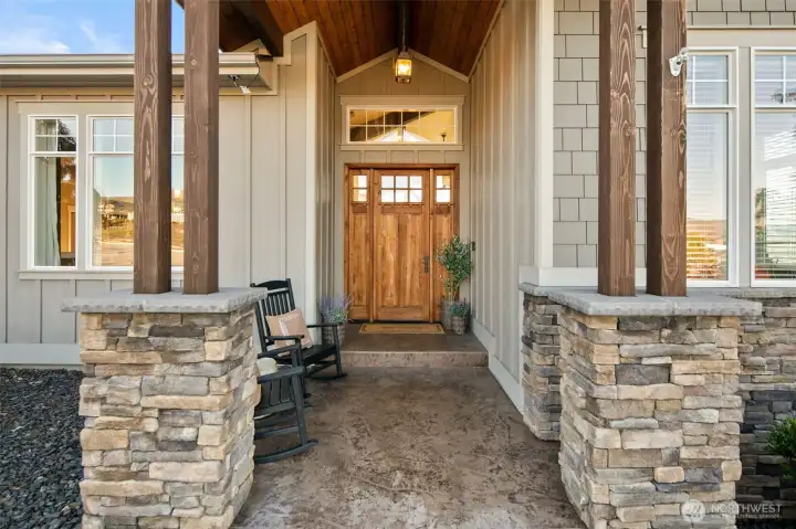 Grand entrance-stamped concreate