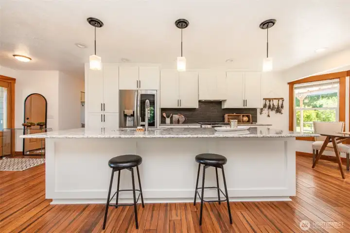 island with seating