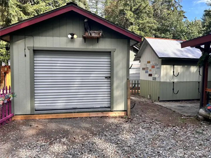 Better Built Barn Shed with roll up door.