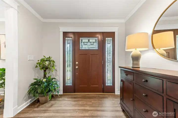 Fresh interior and exterior paint and beautiful millwork throughout the entire house