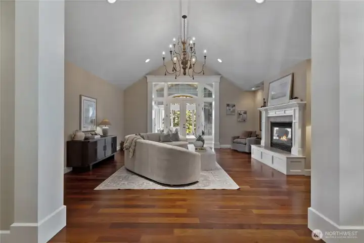Grand entry to formal living room.
