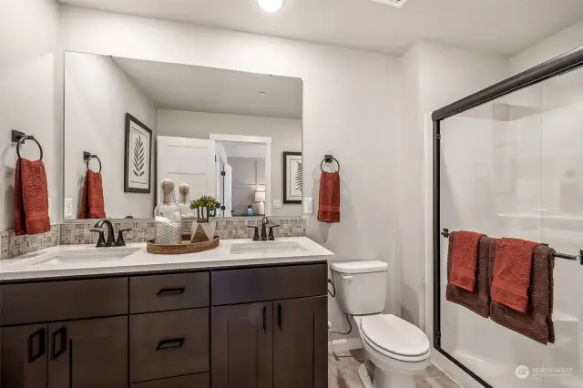 Primary Bathroom from model home