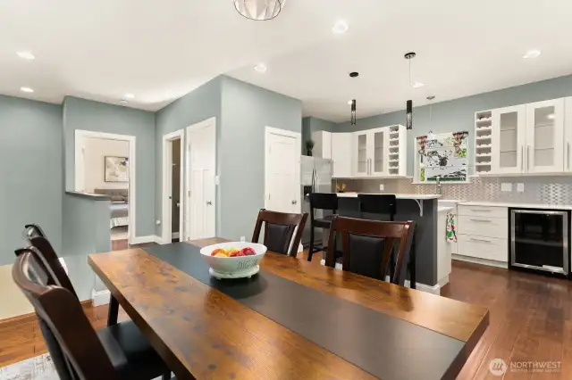 Enjoy seamless living with an open-concept layout that connects the elegant dining space to a beautifully updated kitchen.