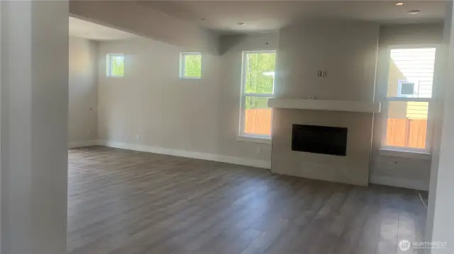 Large, bright great room; another area for entertaining