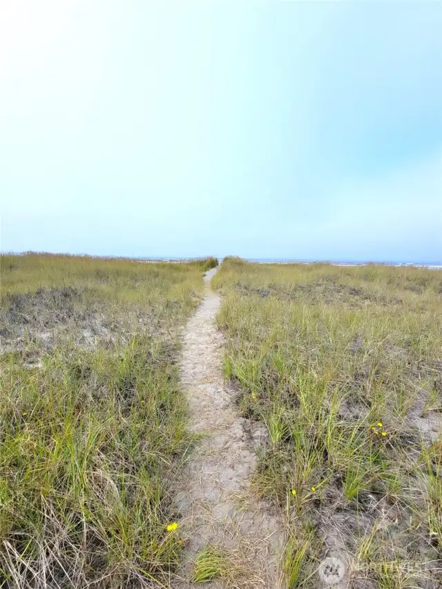 Approaching with Ocean in view....