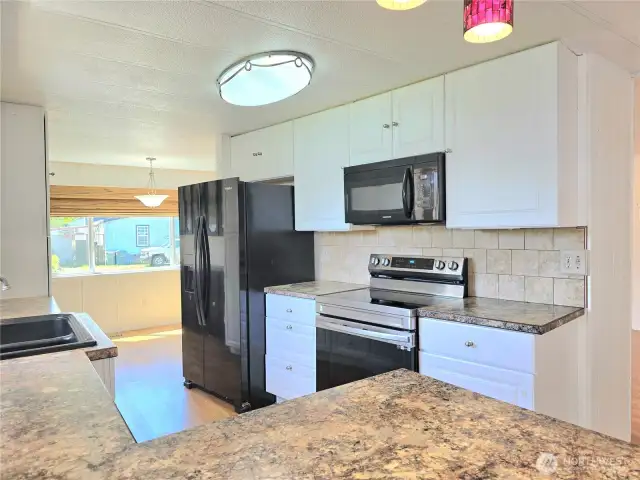 Newer appliances.