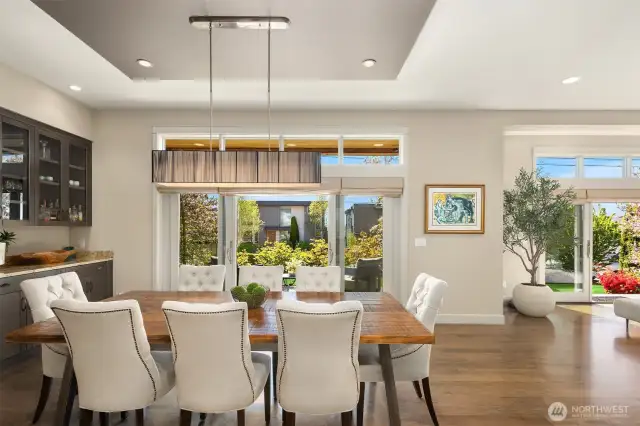 We just love that this home has so many easy transitions to the beautiful outdoor patios! Summer is almost here!