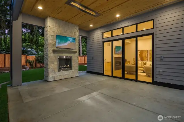 Private outdoor covered living area