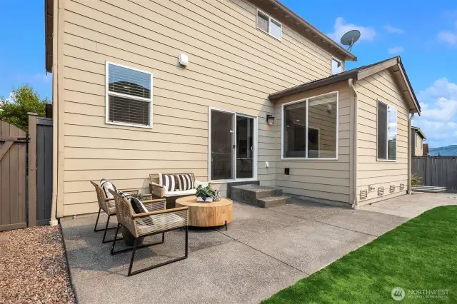 extended backyard patio