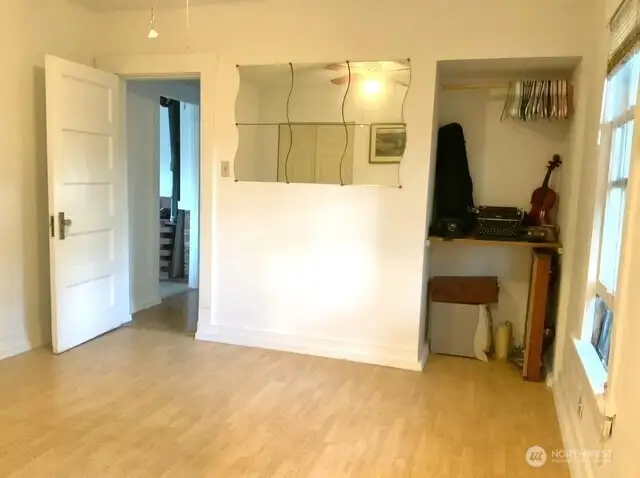 Master bedroom with 2 closets and ensuite bath.  This is the coolest room in the home!