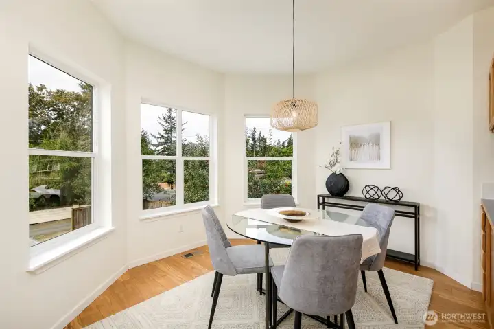 Dining room off kitchen.