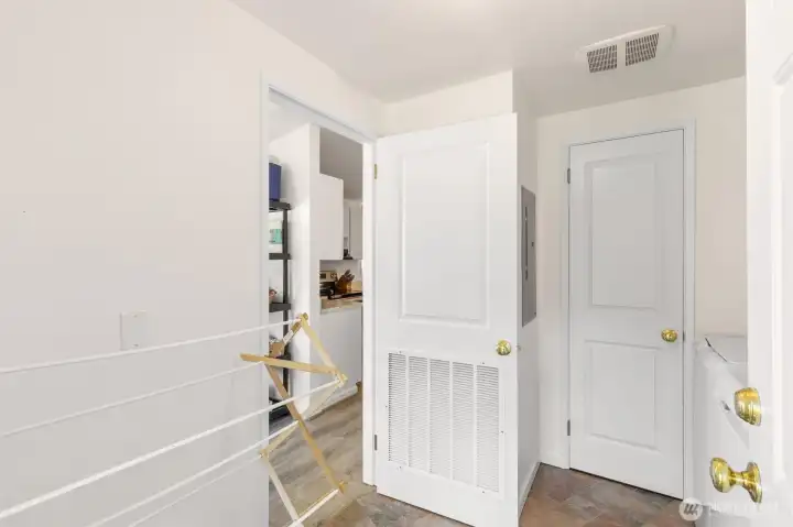 Laundry room from back porch.