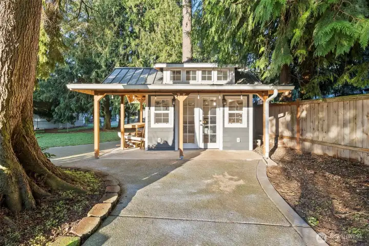 tiny shed to store yard tools, any outdoor equipment or plants