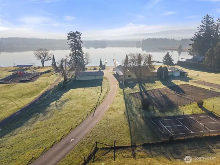 amazing view to Lake Lawrence