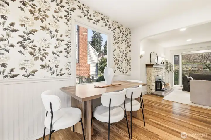 Statement wallpaper that brings the space to life