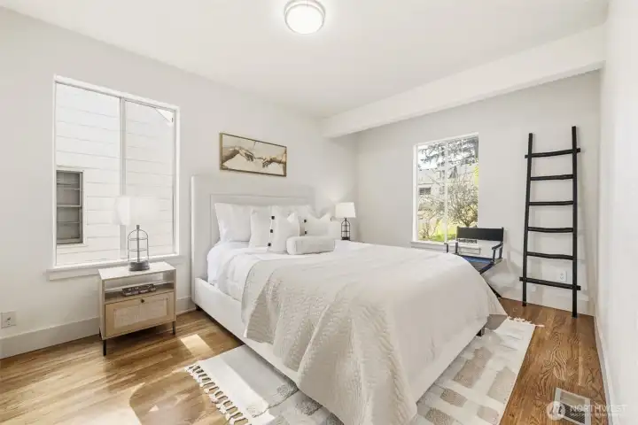 Main-level comfort meets style — the ideal primary bedroom setup