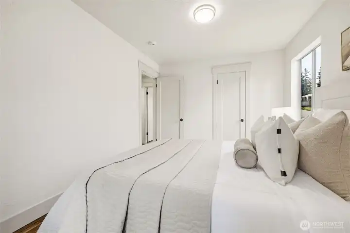 Your own private oasis downstairs with easy access to living spaces