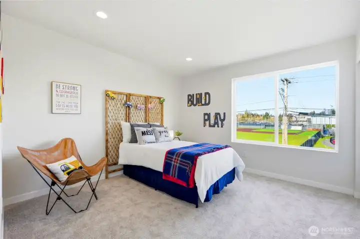 This is the 2nd bedroom on the upper level, also with a walk-in closet!