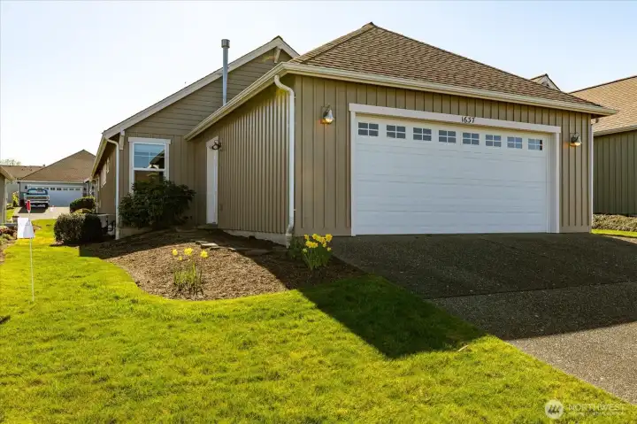 2 stall attached garage, very roomy.