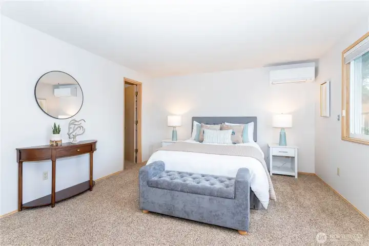 Walk-in closet plus mini-split for comfort