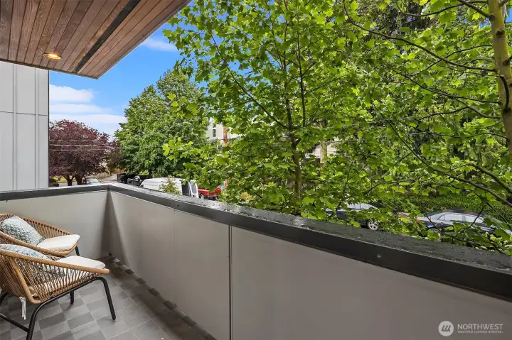 Lovely deck right off the main living area!