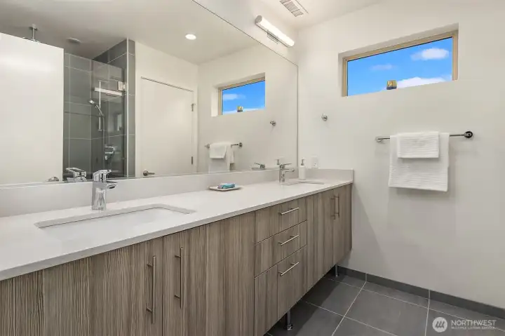 Primary bathroom.