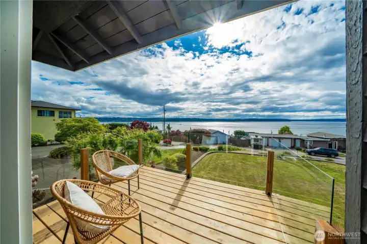 Start your mornings on your private deck, enjoy the view and your morning coffee.